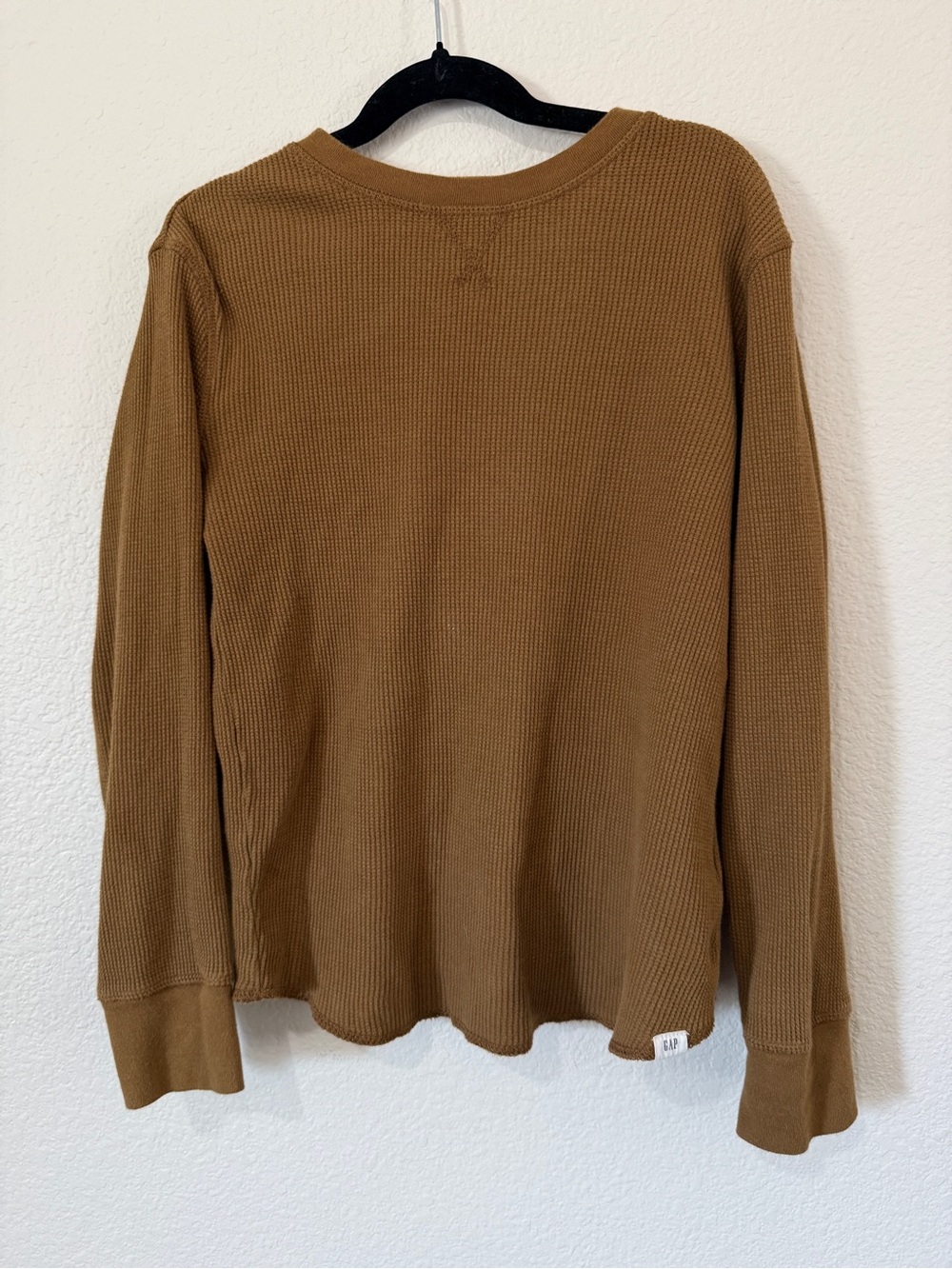 GAP Kids Long-Sleeve Waffle Thermal Shirt - Tan